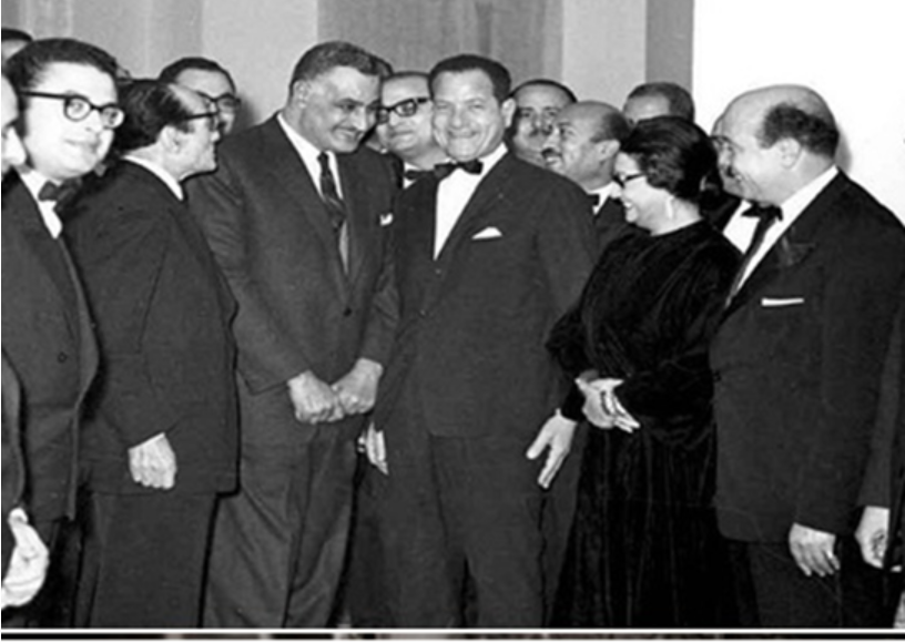 مع الرئيس عبد الناصر