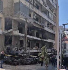 عبود طلب من قيادة شرطة بيروت إخلاء الأبنية التي طالها العدوان