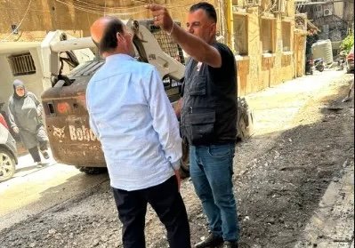 الجمل أشرف على المرحلة الأولى من تزفيت شوارع بيروت